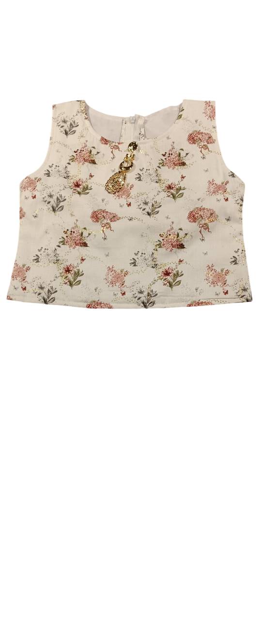 Elegant 3-Piece Floral Co-Ord Set for Girls D.27.PL2417C B.8939 Elegant 3-Piece Floral Co-Ord Set for Girls D.27.PL2417C B.8939