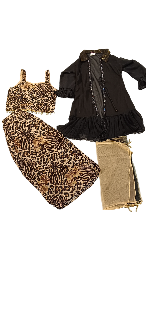 4-Piece Indo-Western Style Set for Girls D.13.809TK B.8875 4-Piece Indo-Western Style Set for Girls D.13.809TK B.8875