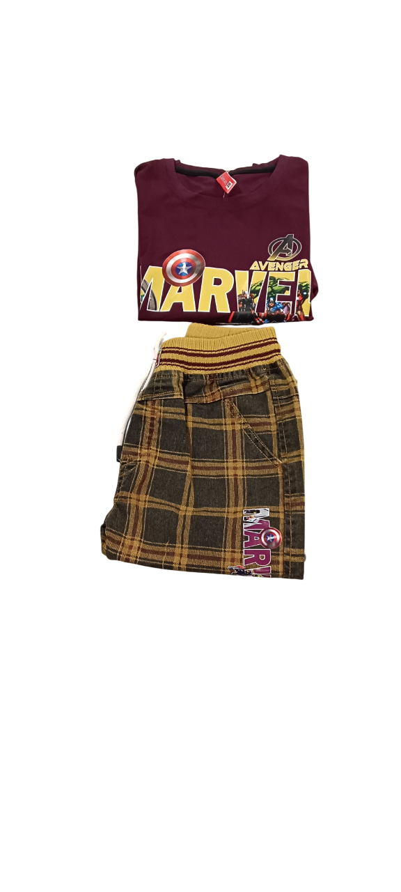 Marvel Superhero Kids Outfit (2-Piece Set) D.13/3 B.4346 Marvel Superhero Kids Outfit (2-Piece Set) D.13/3 B.4346