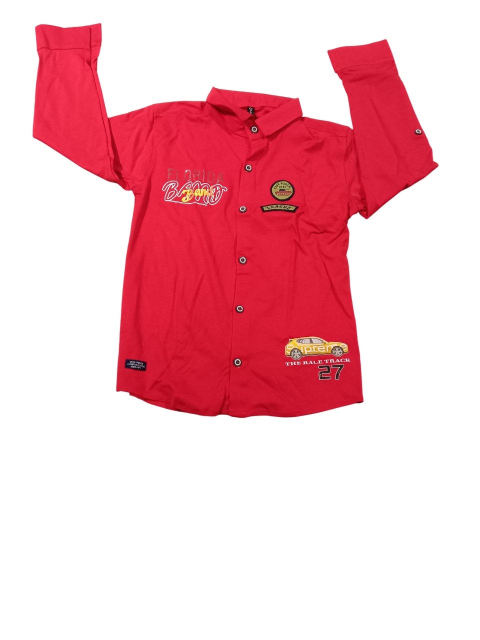 Boys’ Racing Style Shirt & Jeans Set D.3/6 B.3799 Boys’ Racing Style Shirt & Jeans Set D.3/6 B.3799
