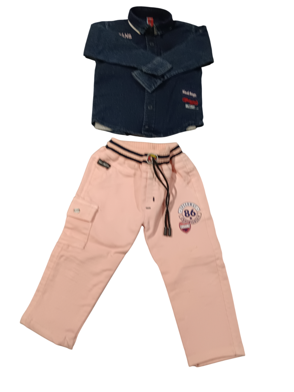 Denim Shirt + Mint Green Pant D.57/6 B.4104 Denim Shirt + Mint Green Pant D.57/6 B.4104