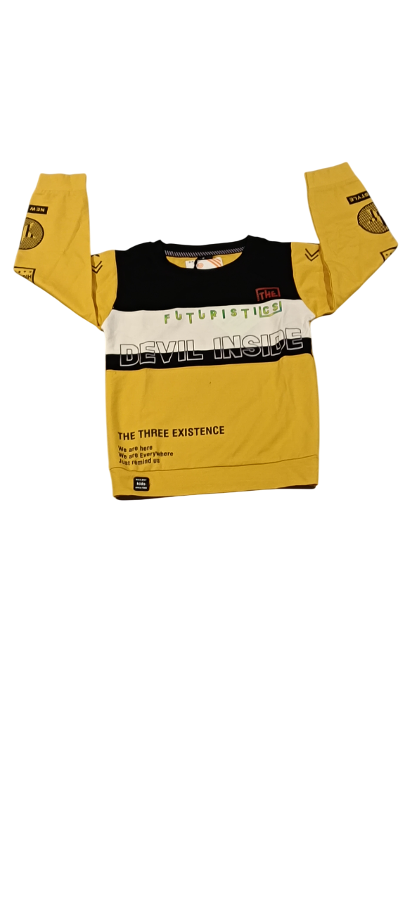 Boys Full Sleeve Printed T-Shirt D.2/18 B.2486 Boys Full Sleeve Printed T-Shirt D.2/18 B.2486