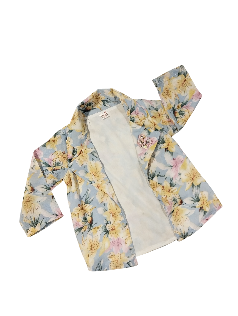 Elegant Floral Printed Girls' Co-Ord Set D.5.2049 B.3676 Elegant Floral Printed Girls' Co-Ord Set D.5.2049 B.3676