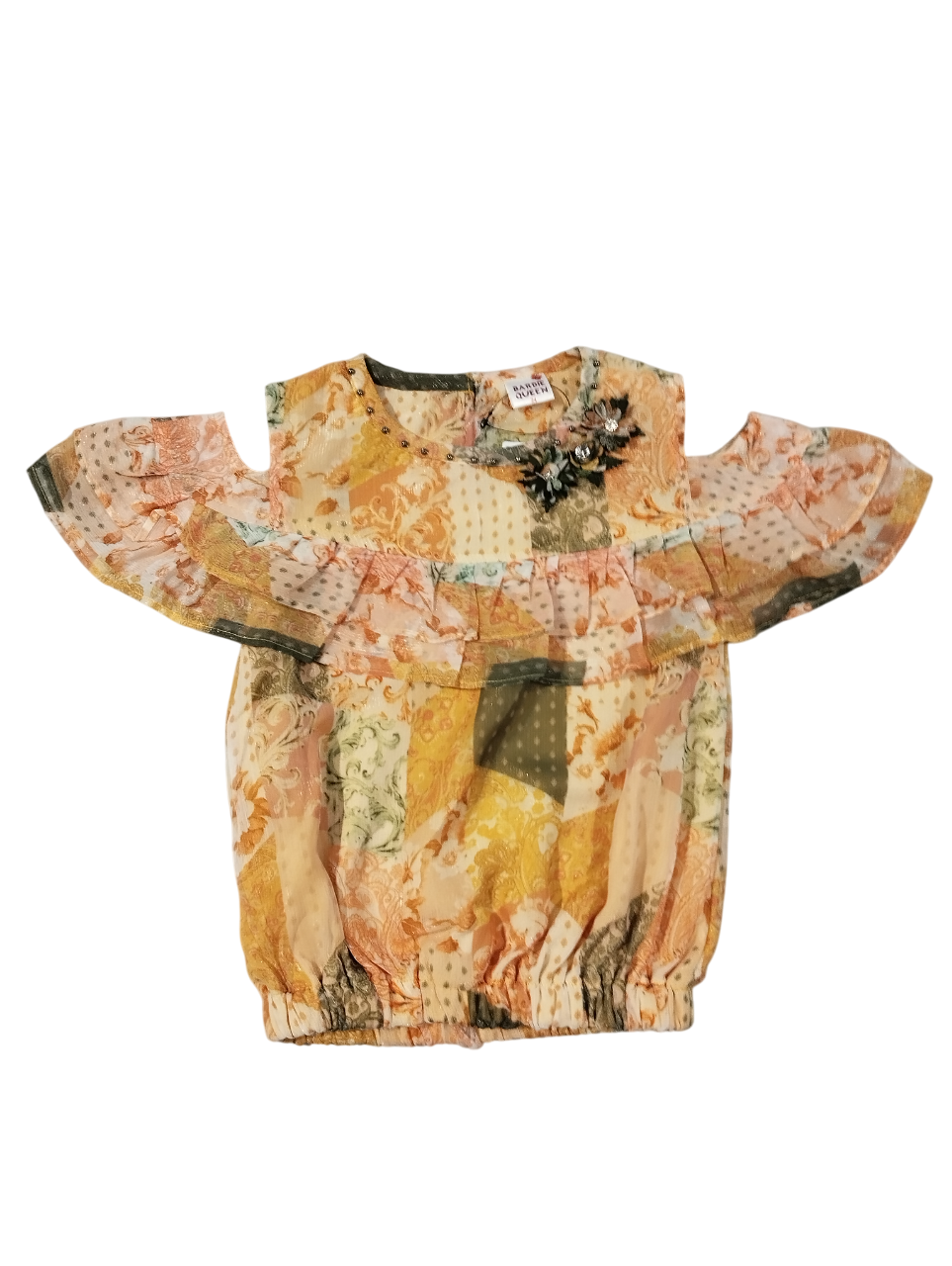 Trendy Patchwork Print Girls' Co-Ord Set D.7.2042 B.3686 Trendy Patchwork Print Girls' Co-Ord Set D.7.2042 B.3686