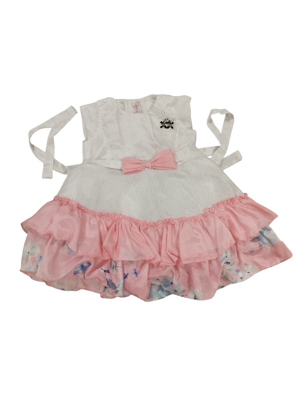 Fancy Frill Frock ā White with Ruffle Layers D.9.MD502 B.1536 Fancy Frill Frock ā White with Ruffle Layers D.9.MD502 B.1536