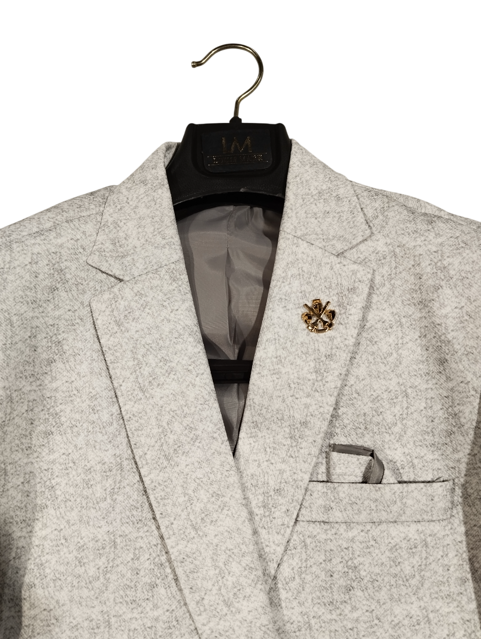 Premium Light Grey Textured Formal Blazer D.BL022 B.1860 Premium Light Grey Textured Formal Blazer D.BL022 B.1860