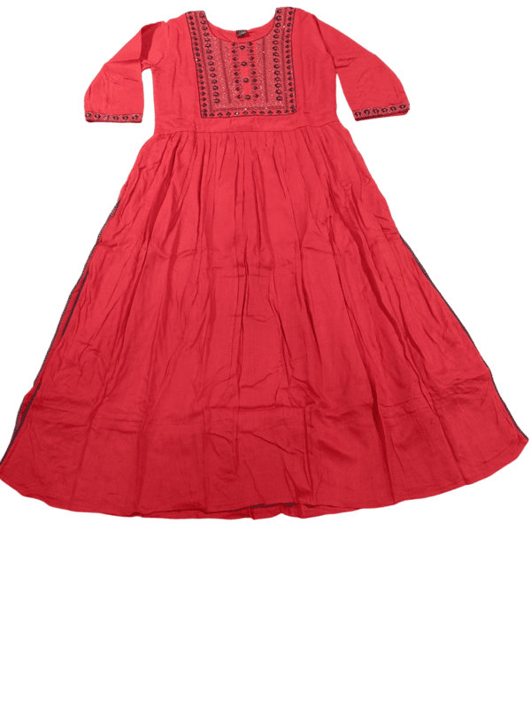 Mirror Embroidery Flared Kurta Set D.18.3923 Mirror Embroidery Flared Kurta Set D.18.3923