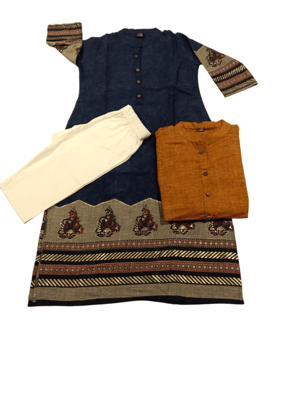 Trendy Ethnic Kurti Set with Pant D.4.3679 Trendy Ethnic Kurti Set with Pant D.4.3679
