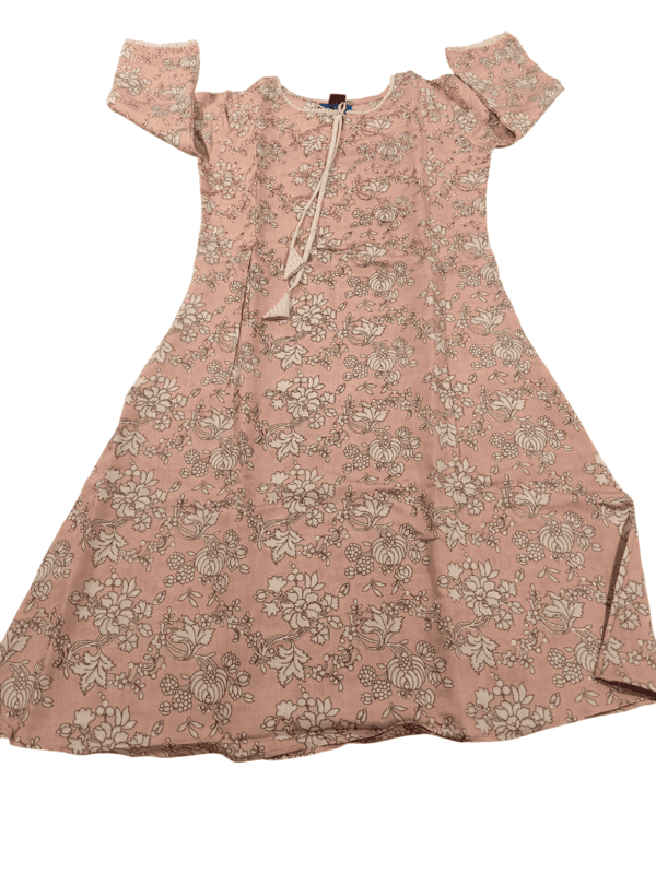 Soft Floral Print Cotton Kurti Set with Printed Pant D.8.3772 Soft Floral Print Cotton Kurti Set with Printed Pant D.8.3772