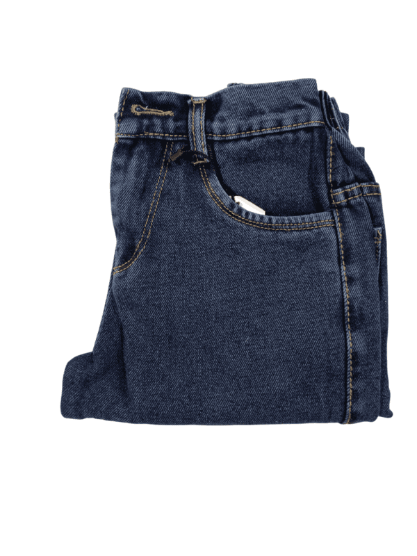 Girl Dark Blue Cargo Denim Jeans D.101 Girl Dark Blue Cargo Denim Jeans D.101