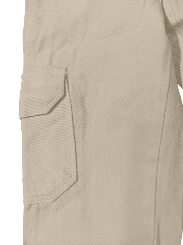 Kids' White Cargo Jeans D.G121 Kids' White Cargo Jeans D.G121
