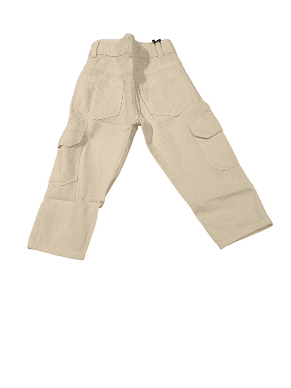 Kids' White Cargo Jeans D.G121 Kids' White Cargo Jeans D.G121