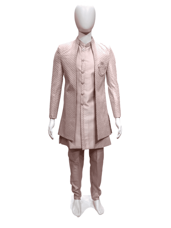 Menβs 3-Piece Light Pink Ethnic Indo-Western D.IL040 B.1888 Menβs 3-Piece Light Pink Ethnic Indo-Western D.IL040 B.1888