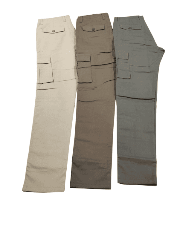 Menβs Straight-Fit Cotton Cargo Pants D.4074 Menβs Straight-Fit Cotton Cargo Pants D.4074