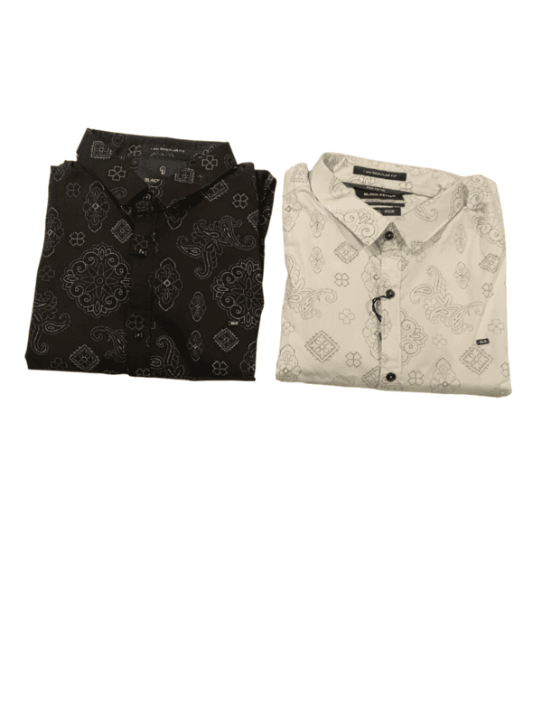 BLACK STONE Premium Printed Cotton Shirts D.6838 BLACK STONE Premium Printed Cotton Shirts D.6838