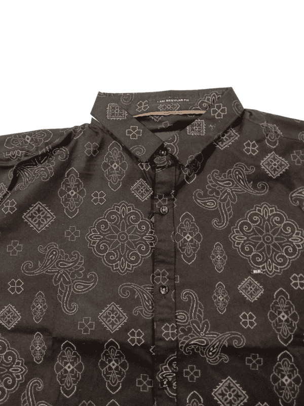 BLACK STONE Premium Printed Cotton Shirts D.6838 BLACK STONE Premium Printed Cotton Shirts D.6838