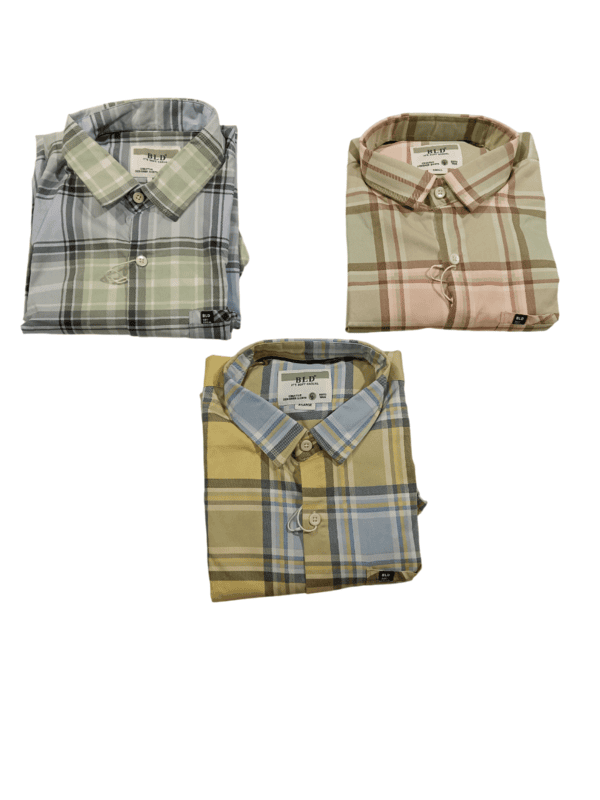 BLD FreshMint Checkered Casual Shirt D.5028 BLD FreshMint Checkered Casual Shirt D.5028