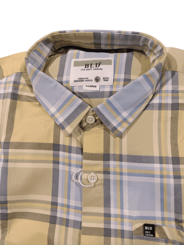 BLD FreshMint Checkered Casual Shirt D.5028 BLD FreshMint Checkered Casual Shirt D.5028