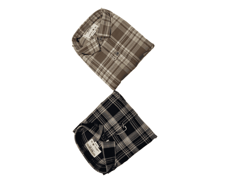 Black & Stars Cotton Rich Checkered Shirt D.6068 Black & Stars Cotton Rich Checkered Shirt D.6068