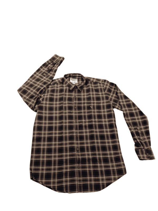 Black & Stars Cotton Rich Checkered Shirt D.6025 Black & Stars Cotton Rich Checkered Shirt D.6025