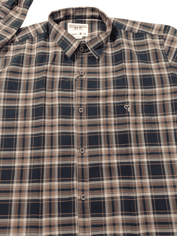 Black & Stars Cotton Rich Checkered Shirt D.6025 Black & Stars Cotton Rich Checkered Shirt D.6025