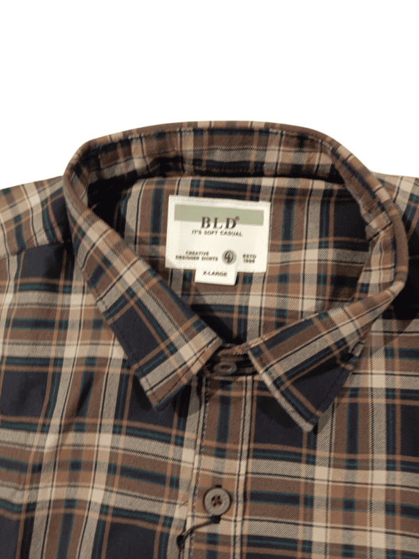 Black & Stars Cotton Rich Checkered Shirt D.6025 Black & Stars Cotton Rich Checkered Shirt D.6025