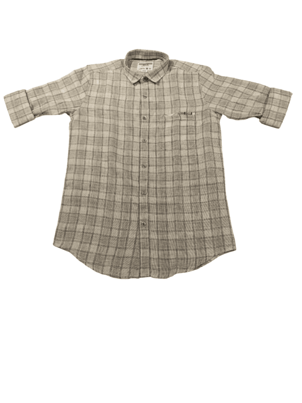Textured Checked Casual Shirts D.1038 Textured Checked Casual Shirts D.1038