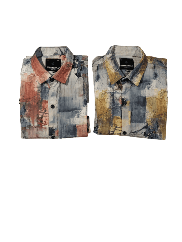 Monochrome Chevron Casual Shirt D.7.15102
