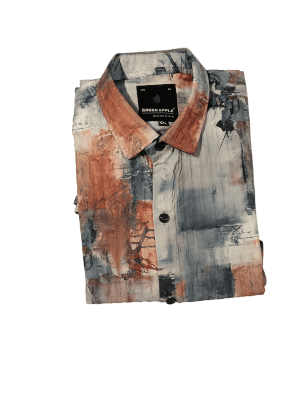 Monochrome Chevron Casual Shirt D.7.15102