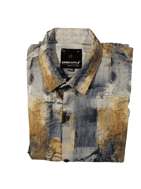 Monochrome Chevron Casual Shirt D.7.15102
