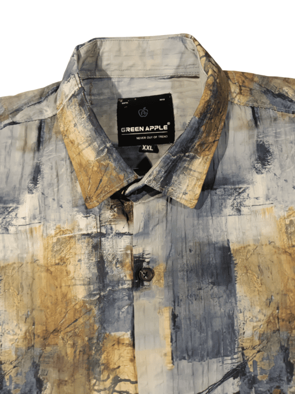 Monochrome Chevron Casual Shirt D.7.15102