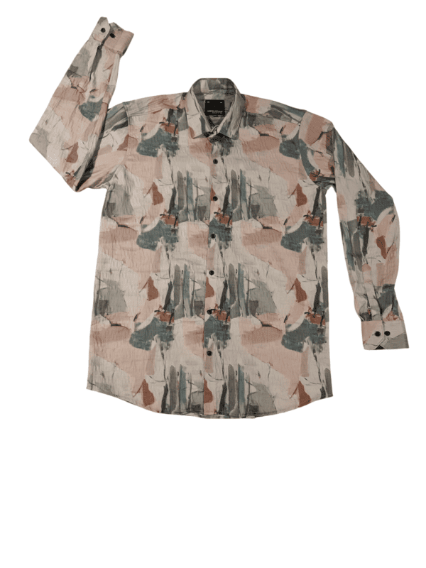 Green Apple Misty Abstract Shirt D.1.15108