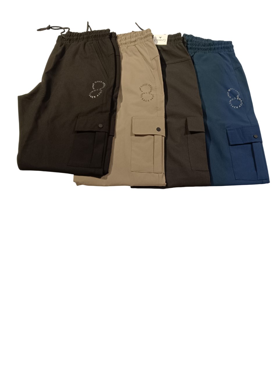 "Go Back" Printed Urban Cargo Joggers "Go Back" Printed Urban Cargo Joggers
